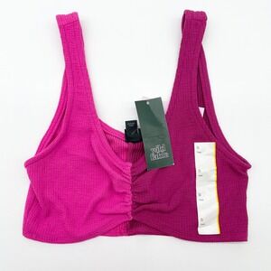 Wild Fable Womens Two Tone Ribbed Tank Top Small Layering Street Y2K Clean Girl